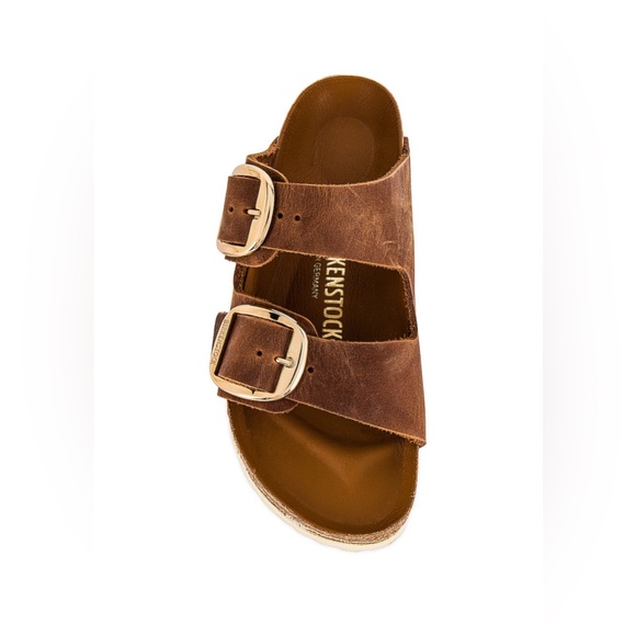 Birkenstock Arizona Big Buckle Sandal in Cognac, Size 37 - Picture 3 of 9